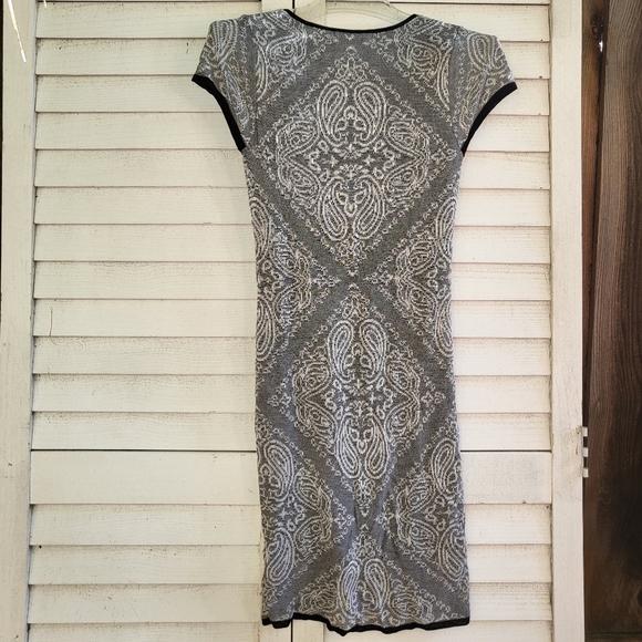 NWT Vertigo paris black and white lace mesh filigree dress - Picture 2 of 3